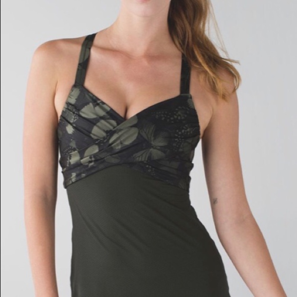 Lululemon butterfly camouflage tank top